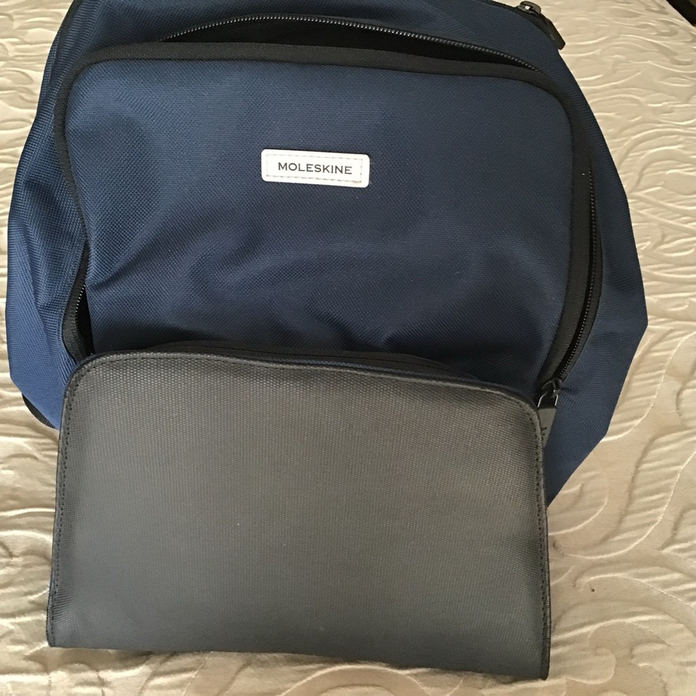 Moleskine Navy Messenger/Backpack Bag